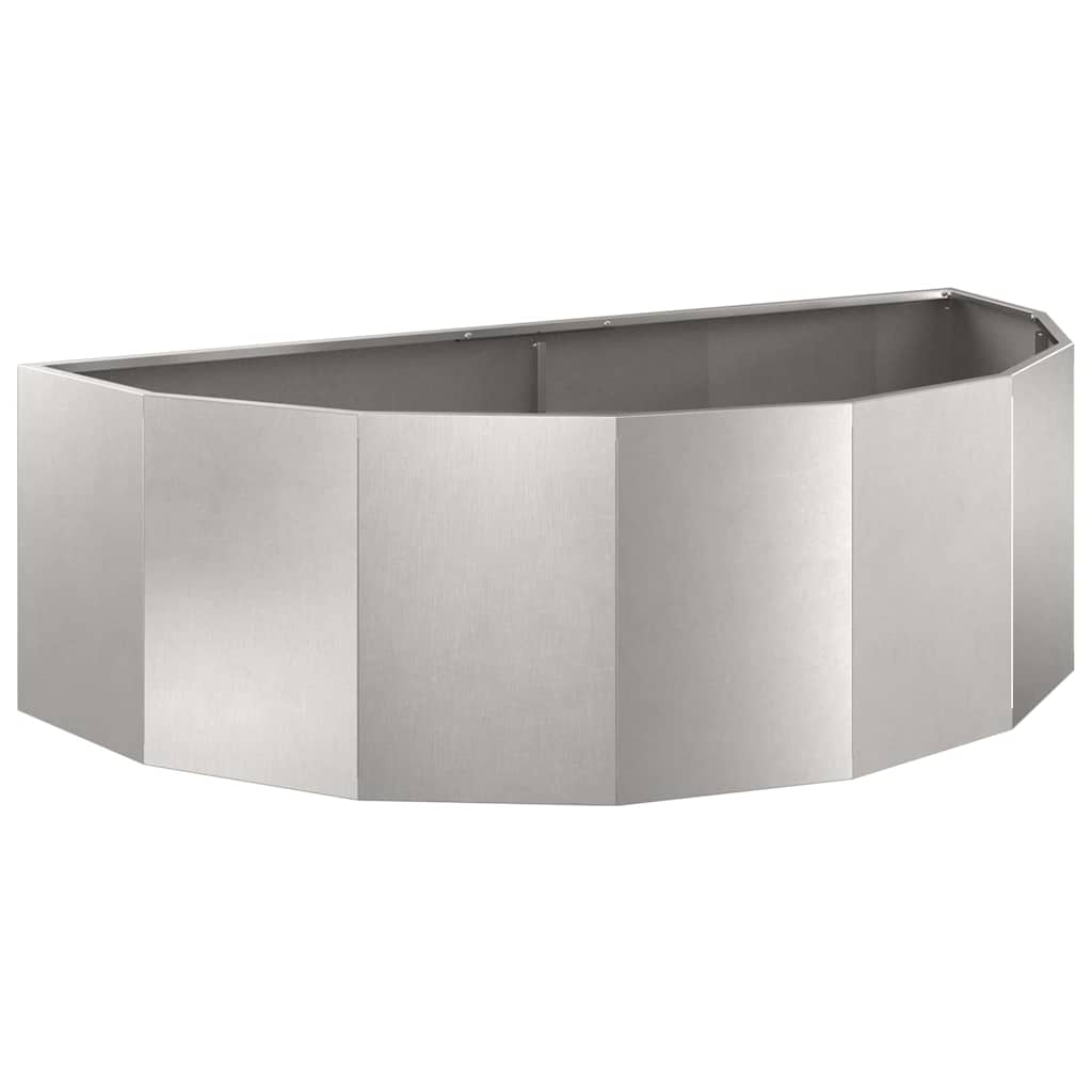 Vidaxx Pflanzgefäß Silber 120 x 60 x 35 cm Edelstahl