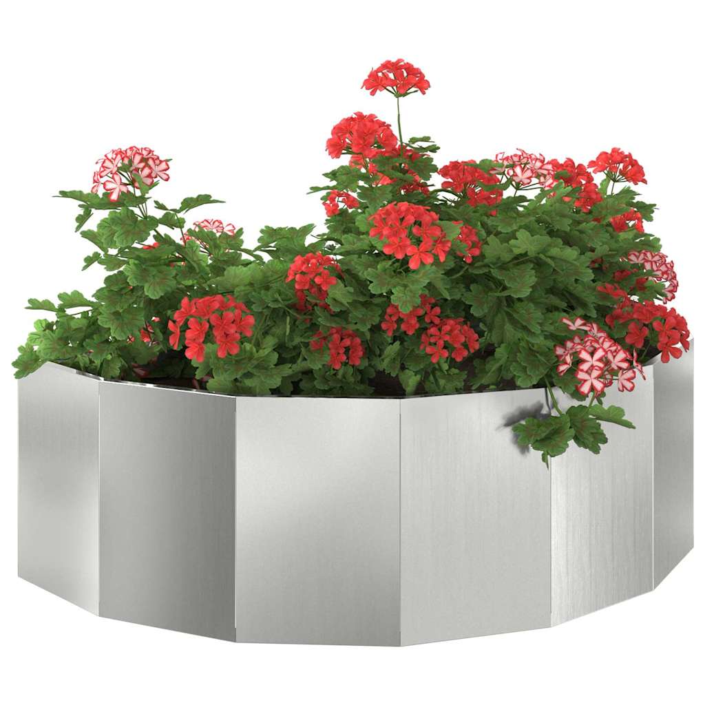 Vidaxx Pflanzgefäß Silber 120 x 60 x 35 cm verzinkter Stahl
