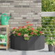 Vidaxx Pflanzgefäß schwarz 90 x 45 x 35 cm Stahl