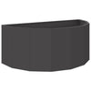 Vidaxx Pflanzgefäß schwarz 90 x 45 x 35 cm Stahl