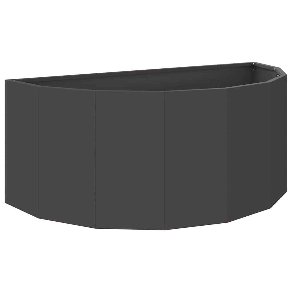 Vidaxx Pflanzgefäß schwarz 90 x 45 x 35 cm Stahl