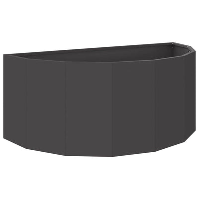 Vidaxx Pflanzgefäß schwarz 90 x 45 x 35 cm Stahl