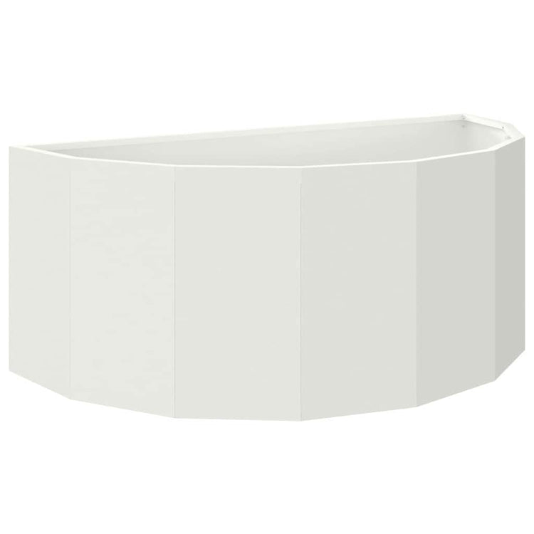 Vidaxx Pflanzgefäß weiß 90 x 45 x 35 cm Stahl