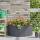 Vidaxx Pflanzgefäß Anthrazit 90 x 45 x 35 cm Stahl