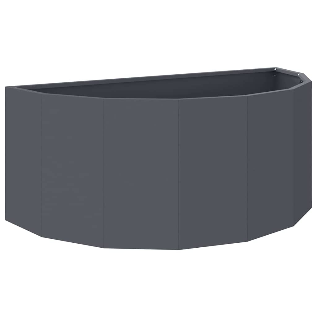 Vidaxx Pflanzgefäß Anthrazit 90 x 45 x 35 cm Stahl