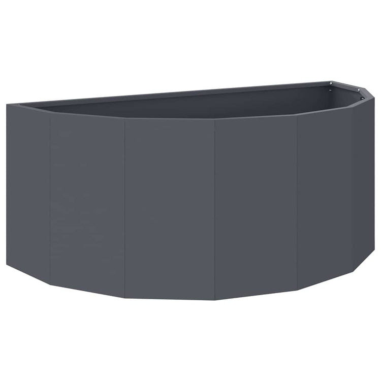 Vidaxx Pflanzgefäß Anthrazit 90 x 45 x 35 cm Stahl