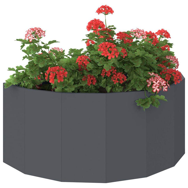 Vidaxx Pflanzgefäß Anthrazit 90 x 45 x 35 cm Stahl