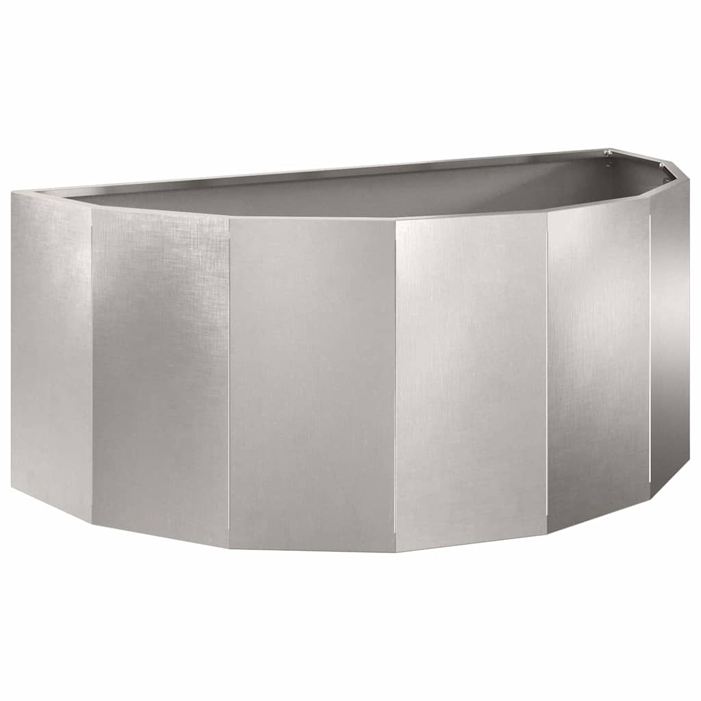 Vidaxx Pflanzgefäß Silber 90 x 45 x 35 cm Edelstahl