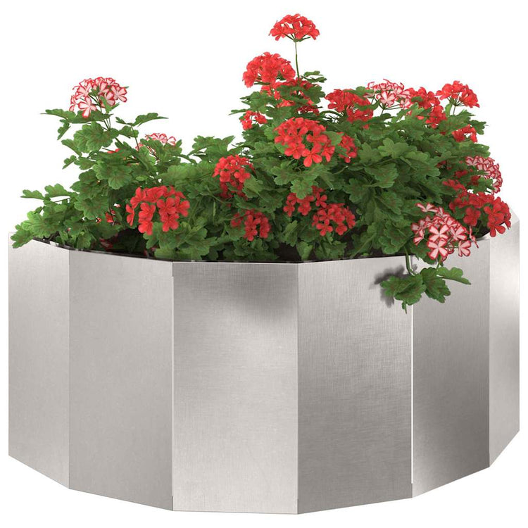 Vidaxx Pflanzgefäß Silber 90 x 45 x 35 cm Edelstahl