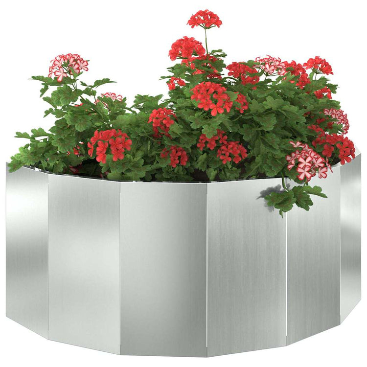 Vidaxx Pflanzgefäß Silber 90 x 45 x 35 cm verzinkter Stahl