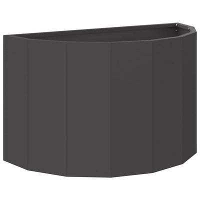 Vidaxx Pflanzgefäß schwarz 60 x 30 x 35 cm Stahl