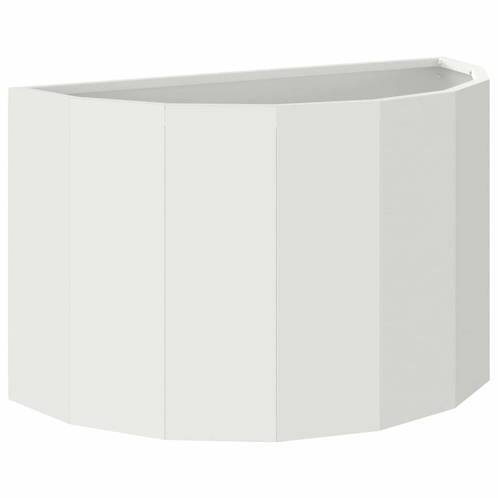 Vidaxx Pflanzgefäß weiß 60 x 30 x 35 cm Stahl