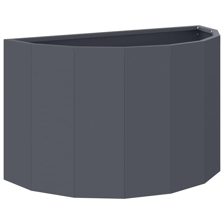 Vidaxx Pflanzgefäß Anthrazit 60 x 30 x 35 cm Stahl