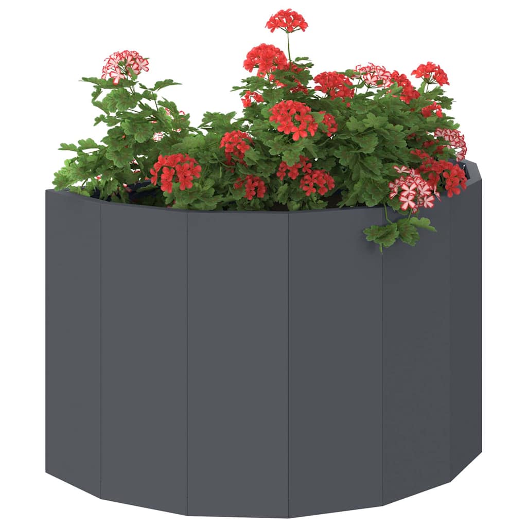 Vidaxx Pflanzgefäß Anthrazit 60 x 30 x 35 cm Stahl