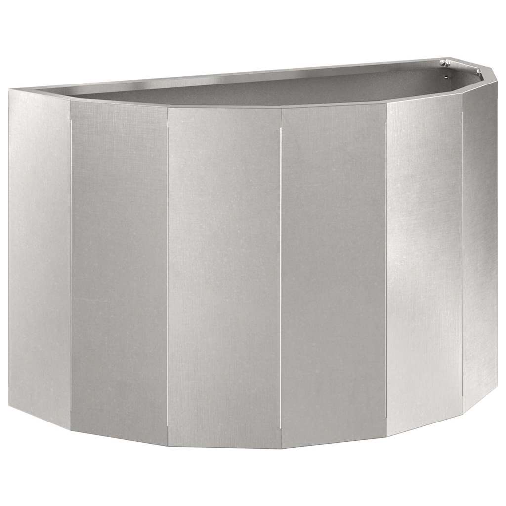 Vidaxx Pflanzgefäß Silber 60 x 30 x 35 cm Edelstahl
