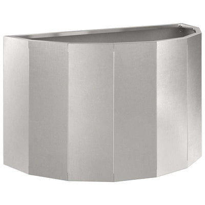 Vidaxx Pflanzgefäß Silber 60 x 30 x 35 cm Edelstahl