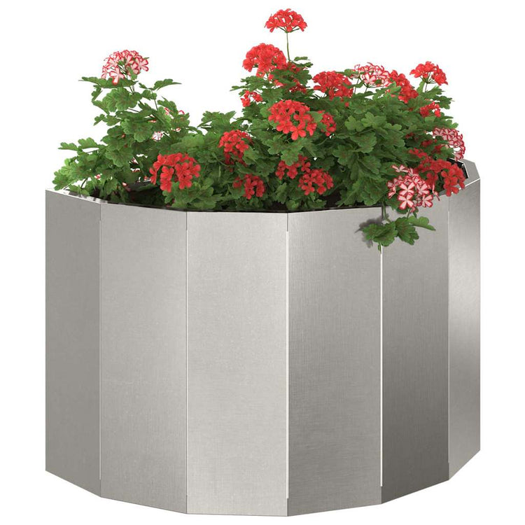 Vidaxx Pflanzgefäß Silber 60 x 30 x 35 cm Edelstahl