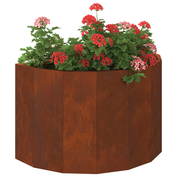 Vidaxl Pflanzgefäß rostig 60 x 30 x 35 cm Cortenstahl