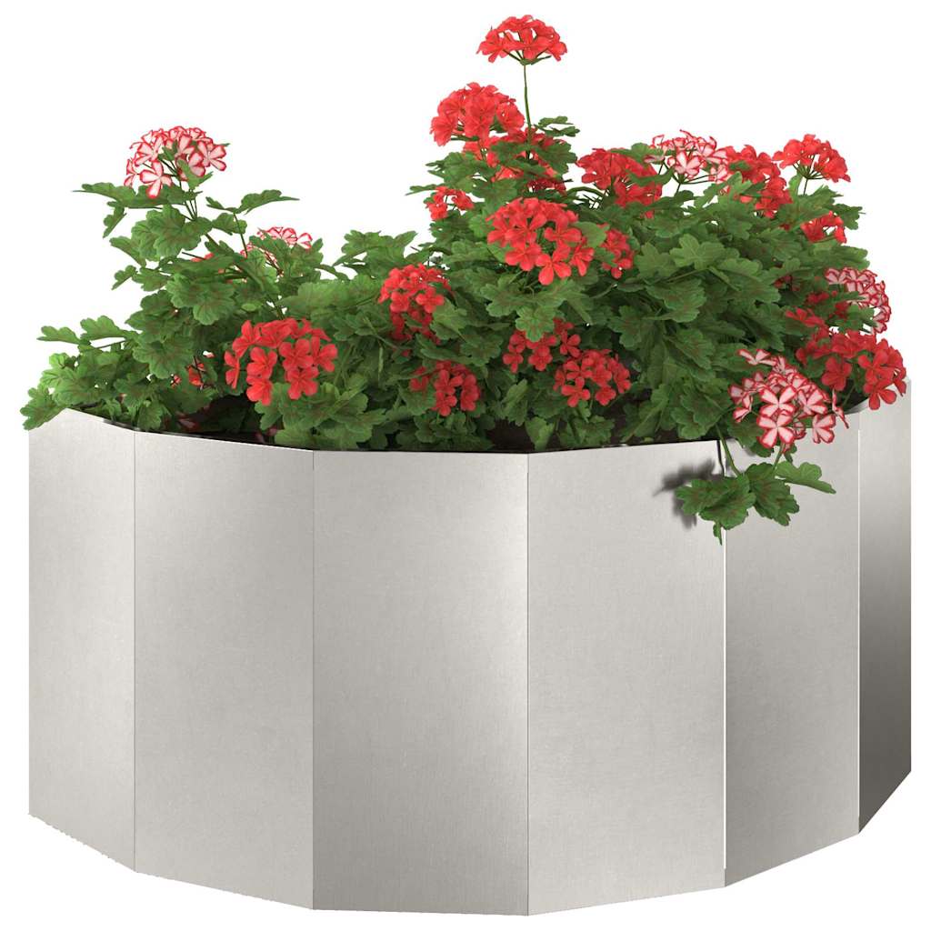 Vidaxx Pflanzgefäß Silber 120 x 60 x 50 cm Edelstahl