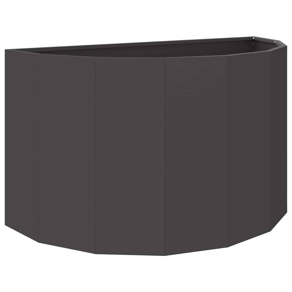 Vidaxx Pflanzgefäß schwarz 90 x 45 x 50 cm Stahl