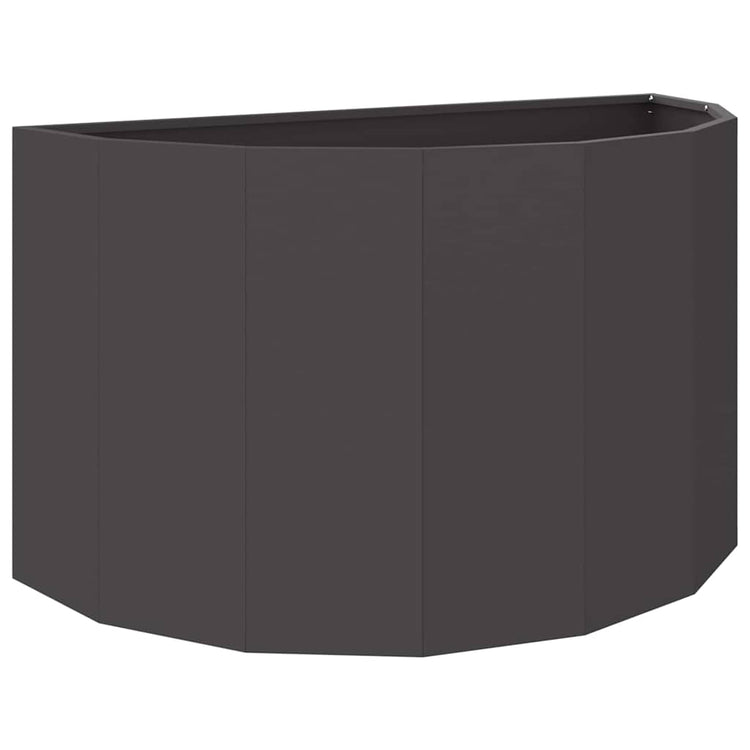 Vidaxx Pflanzgefäß schwarz 90 x 45 x 50 cm Stahl