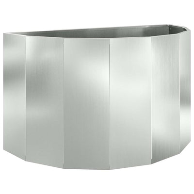 Vidaxx Pflanzgefäß Silber 90 x 45 x 50 cm verzinkter Stahl