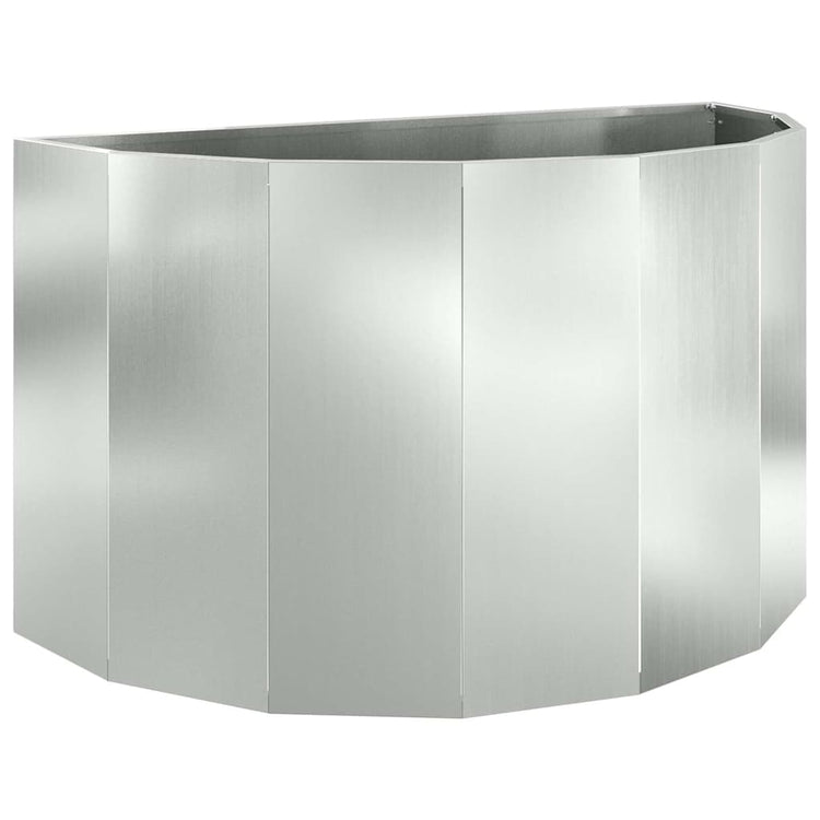 Vidaxx Pflanzgefäß Silber 90 x 45 x 50 cm verzinkter Stahl