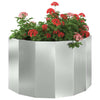 Vidaxx Pflanzgefäß Silber 90 x 45 x 50 cm verzinkter Stahl