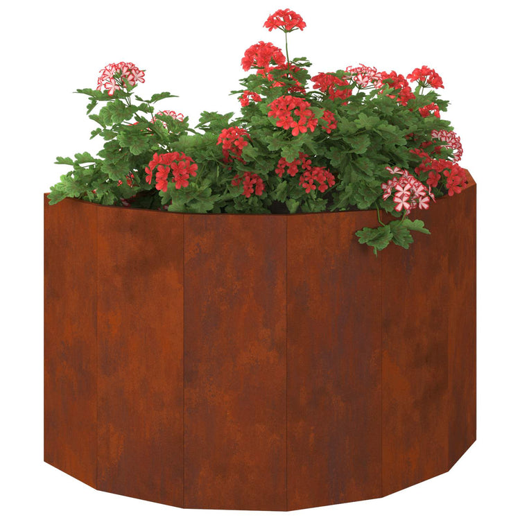 Vidaxl Pflanzgefäß rostig 90 x 45 x 50 cm Cortenstahl