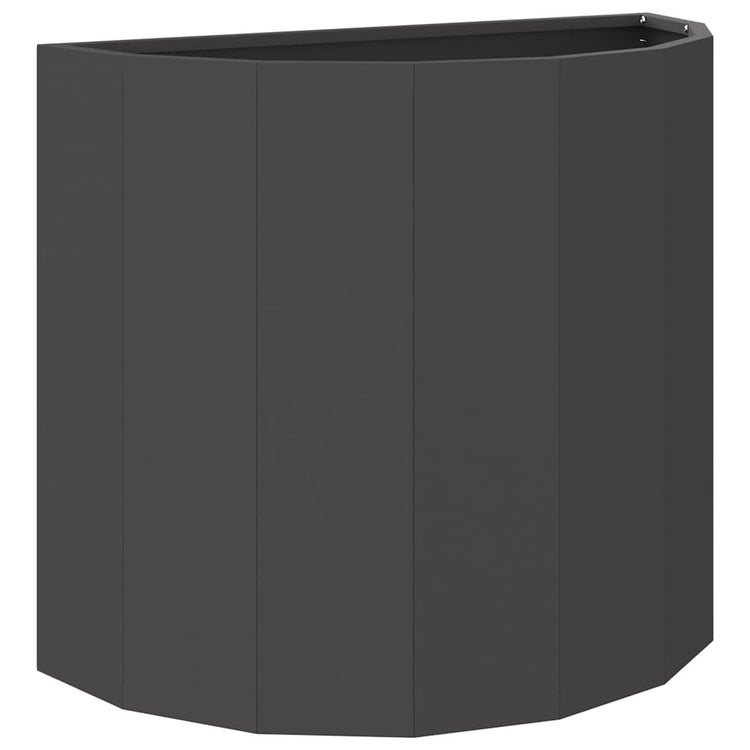 Vidaxx Pflanzgefäß schwarz 60 x 30 x 50 cm Stahl