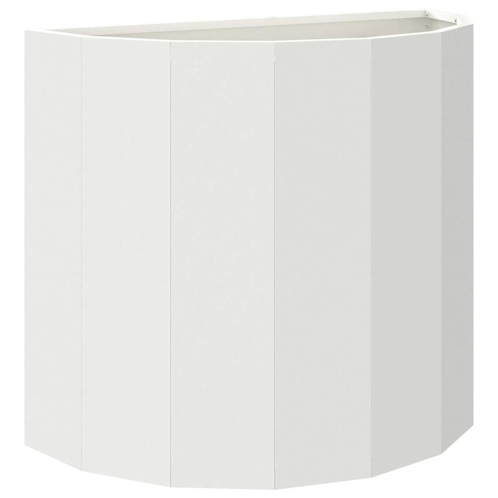 Vidaxx Pflanzgefäß weiß 60 x 30 x 50 cm Stahl