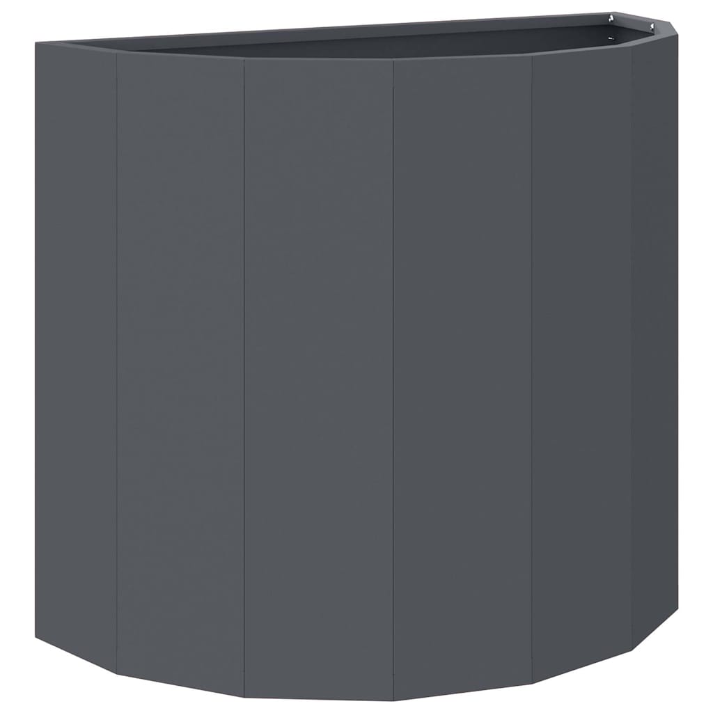 Vidaxl Pflanzgefäß Anthrazit 60 x 30 x 50 cm Stahl
