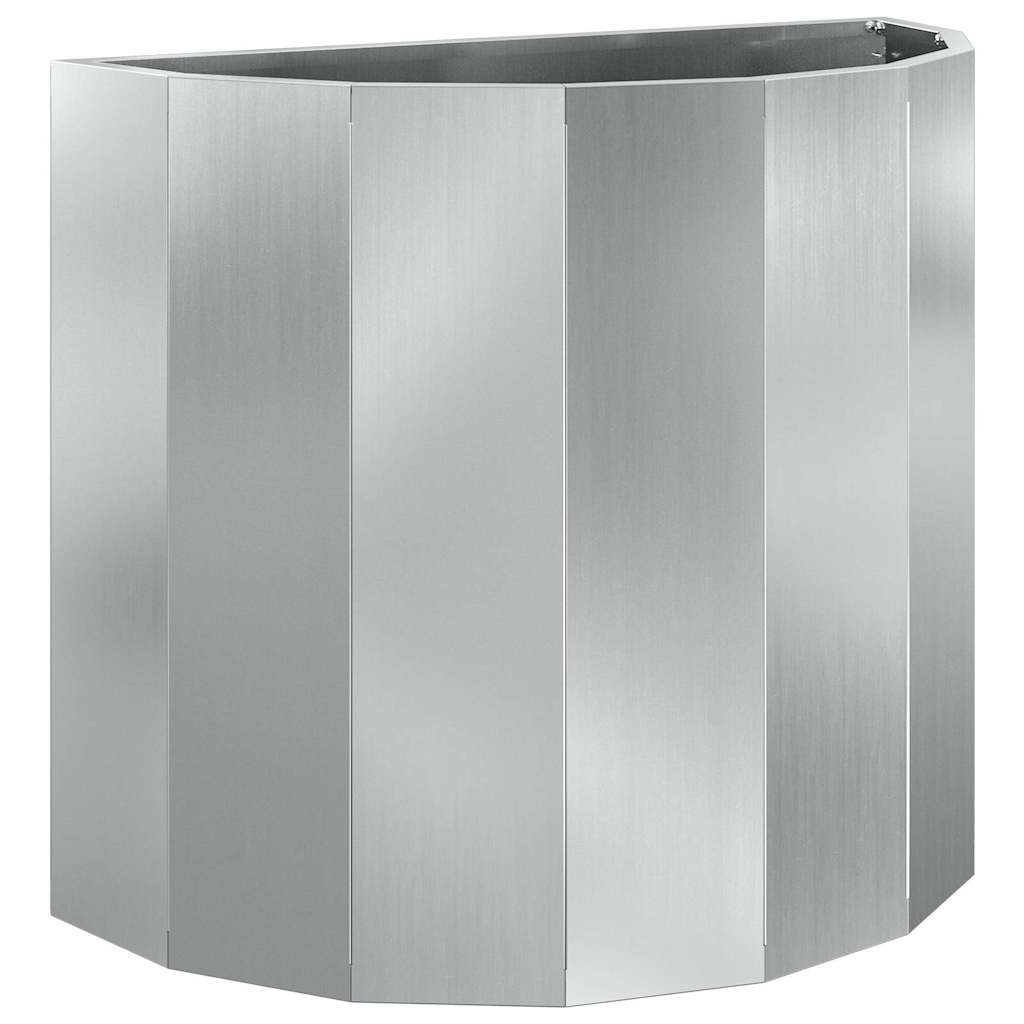 Vidaxx Pflanzgefäß Silber 60 x 30 x 50 cm verzinkter Stahl