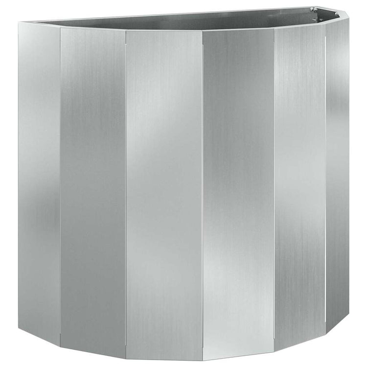 Vidaxx Pflanzgefäß Silber 60 x 30 x 50 cm verzinkter Stahl