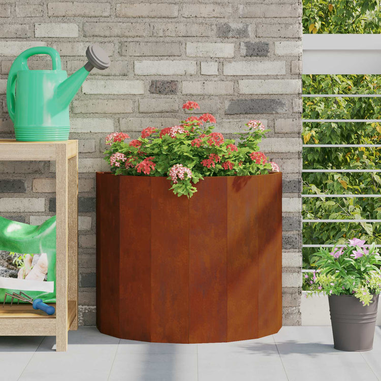Vidaxl Pflanzgefäß rostig 60 x 30 x 50 cm Cortenstahl