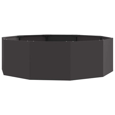 Vidaxx Pflanzgefäß schwarz 120 x 120 x 35 cm Stahl