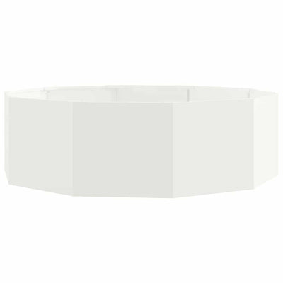 Vidaxx Pflanzgefäß weiß 120 x 120 x 35 cm Stahl