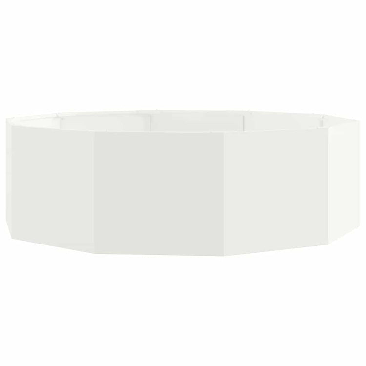 Vidaxx Pflanzgefäß weiß 120 x 120 x 35 cm Stahl