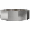Vidaxx Pflanzgefäß Silber 120 x 120 x 35 cm Edelstahl