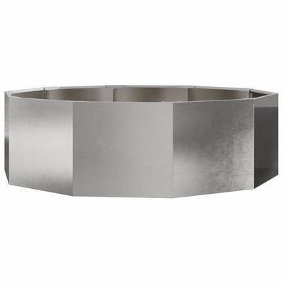 Vidaxx Pflanzgefäß Silber 120 x 120 x 35 cm Edelstahl