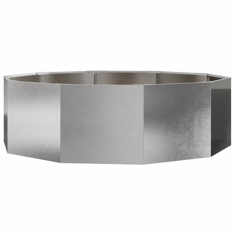 Vidaxx Pflanzgefäß Silber 120 x 120 x 35 cm Edelstahl