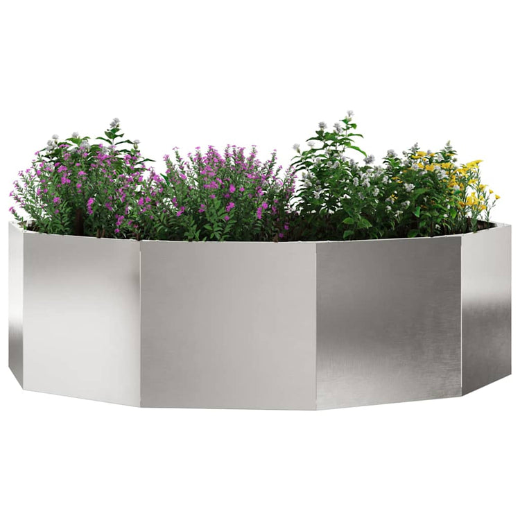 Vidaxx Pflanzgefäß Silber 120 x 120 x 35 cm Edelstahl