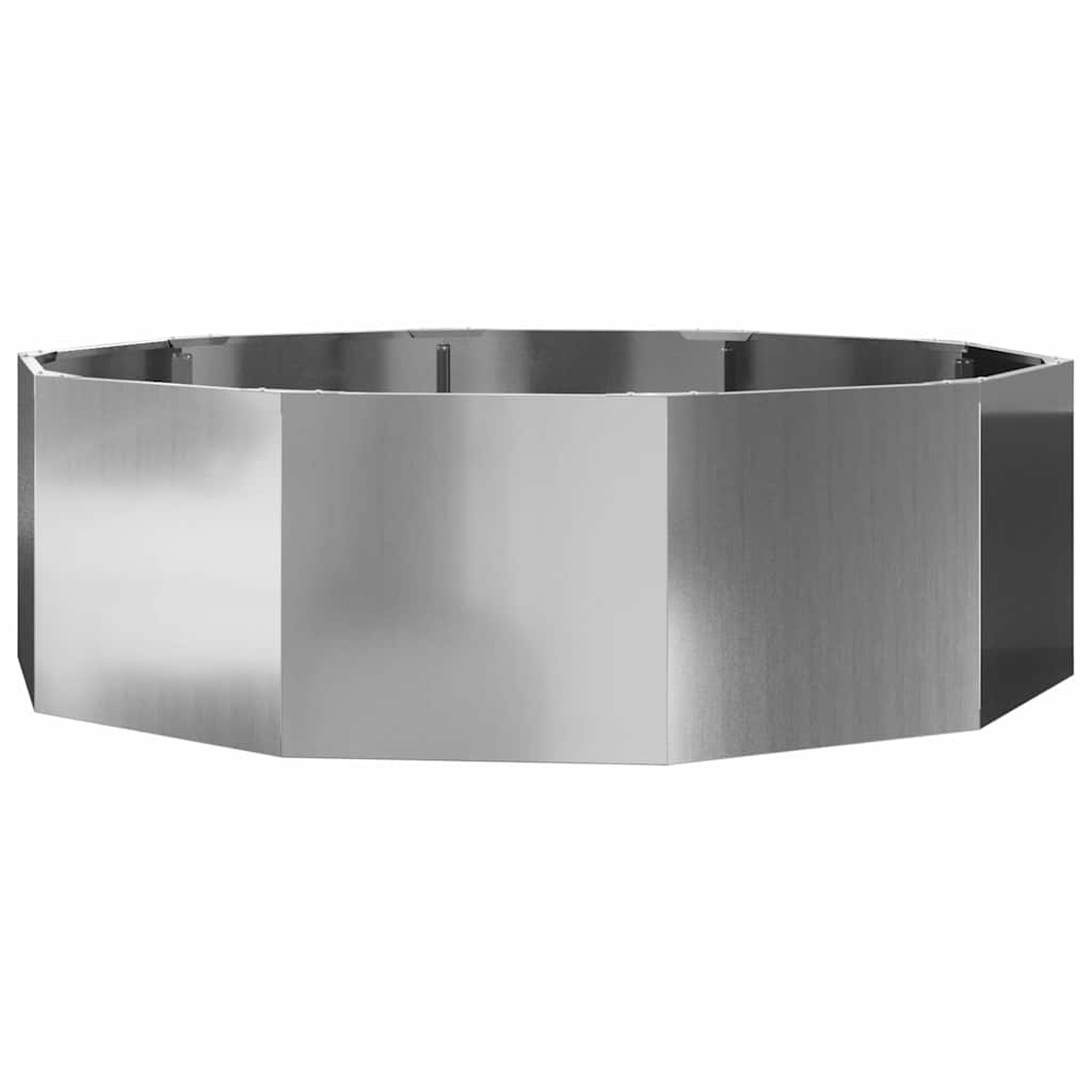 Vidaxx Pflanzgefäß Silber 120 x 120 x 35 cm verzinkter Stahl