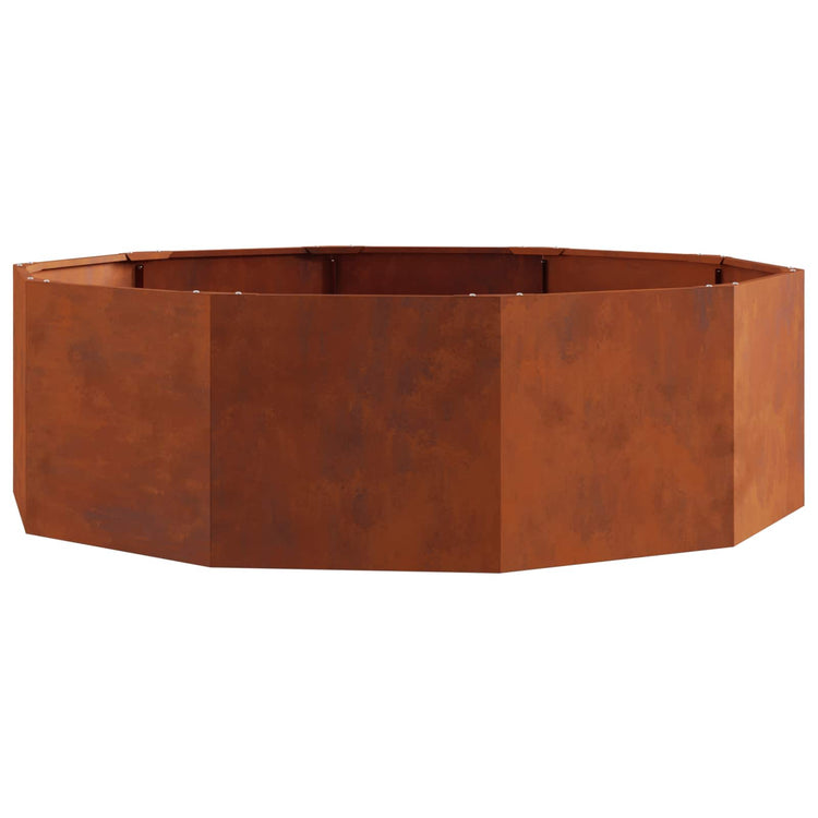 Vidaxx Pflanzgefäß rostig 120 x 120 x 35 cm Cortenstahl