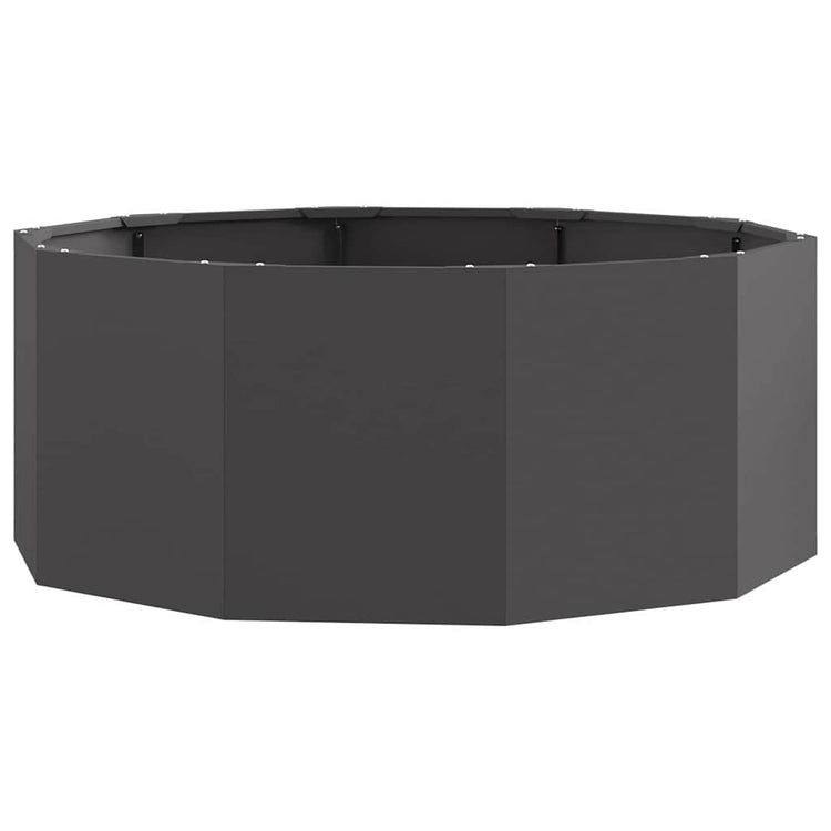 Vidaxx Pflanzgefäß schwarz 90 x 90 x 35 cm Stahl