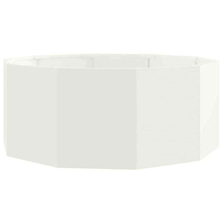 Vidaxx Pflanzgefäß weiß 90 x 90 x 35 cm Stahl