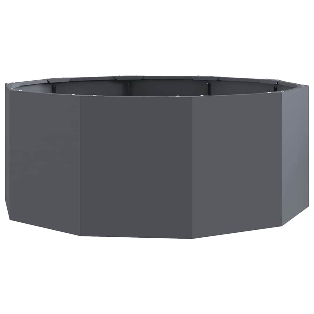 Vidaxx Pflanzgefäß Anthrazit 90 x 90 x 35 cm Stahl