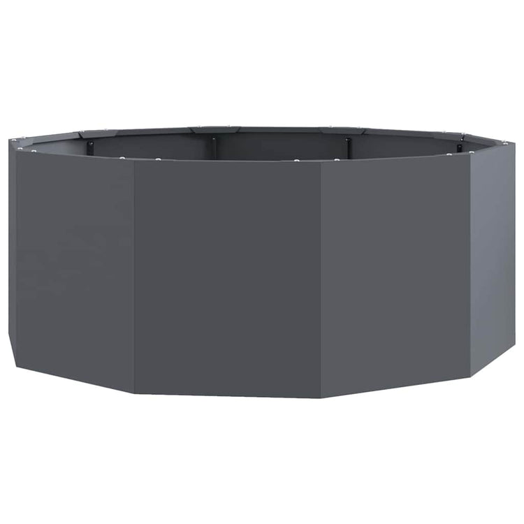 Vidaxx Pflanzgefäß Anthrazit 90 x 90 x 35 cm Stahl