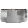 Vidaxx Pflanzgefäß Silber 90 x 90 x 35 cm Edelstahl