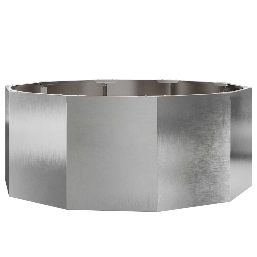 Vidaxx Pflanzgefäß Silber 90 x 90 x 35 cm Edelstahl